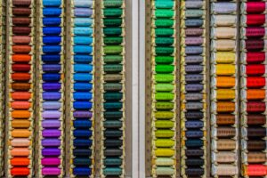 Photo by Héctor J. Rivas assorted-color thread lot